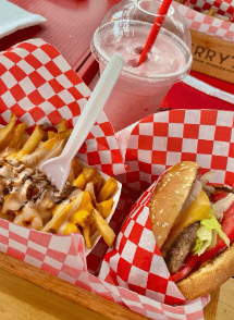 Burger + Poutine + Jus