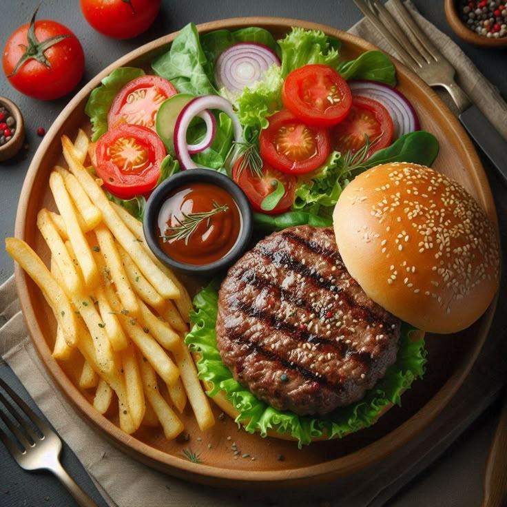 Assiette de Burger