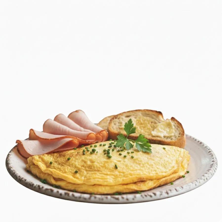 Omelette au Charcuterie