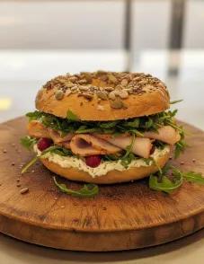 Bagels saumon fumé avocat