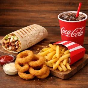 Tacos au choix + 5 Onion Rings + Frites + Boisson