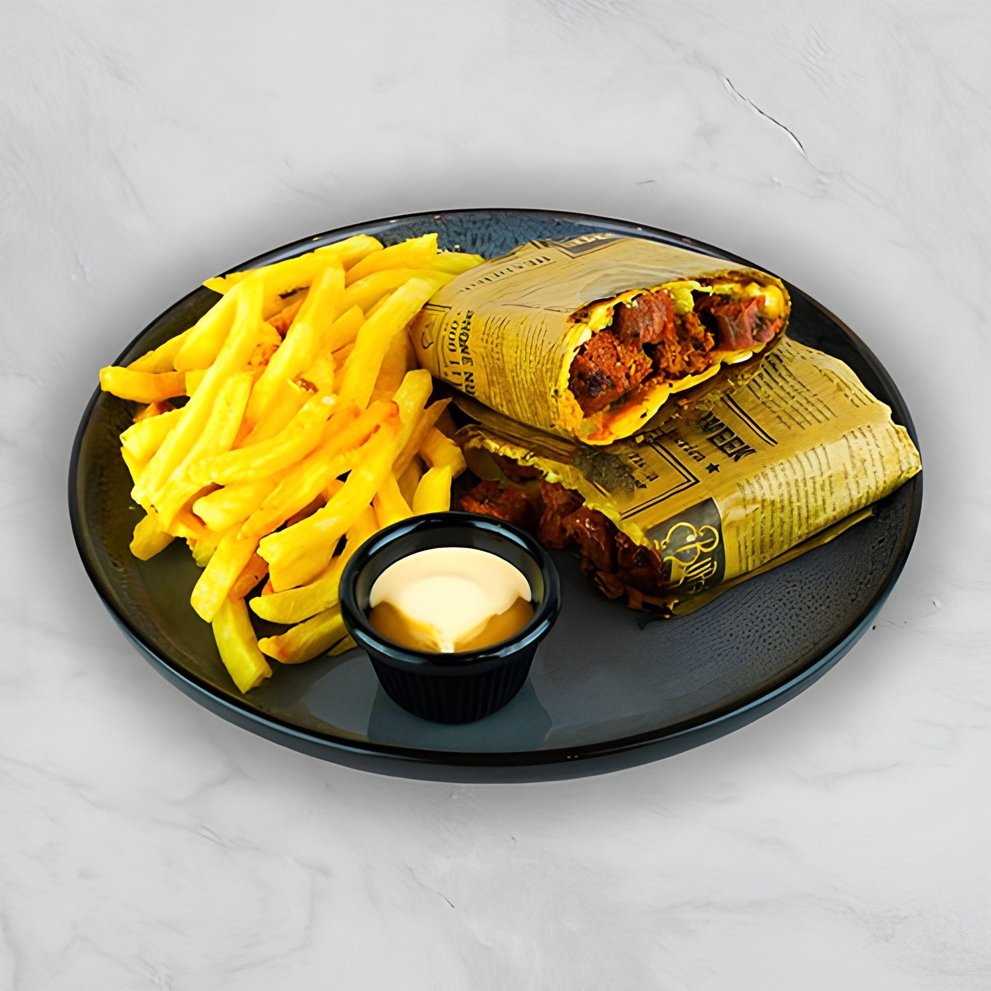 Tacos Saucisse Sur Charbon
