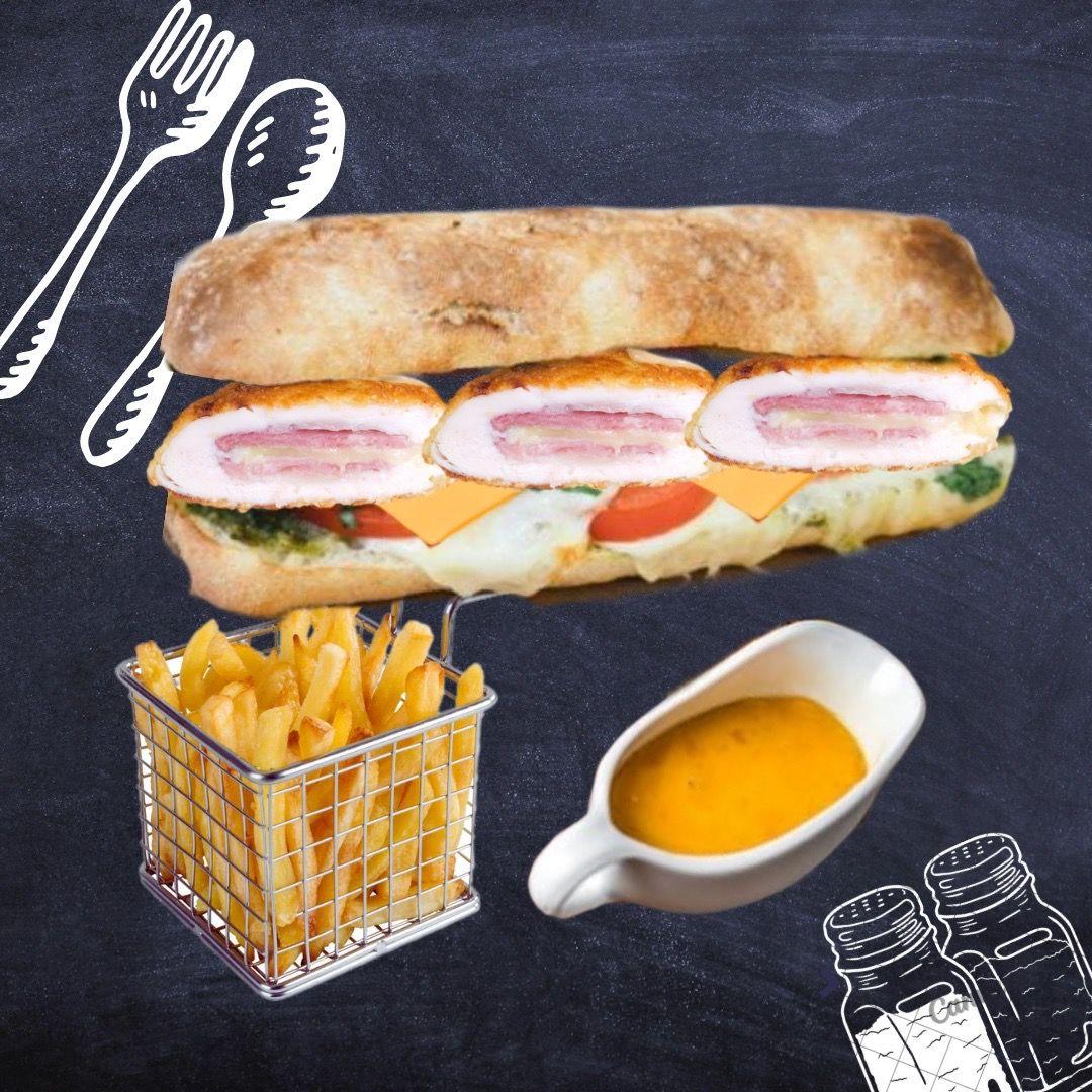 Sandwich cordon bleu