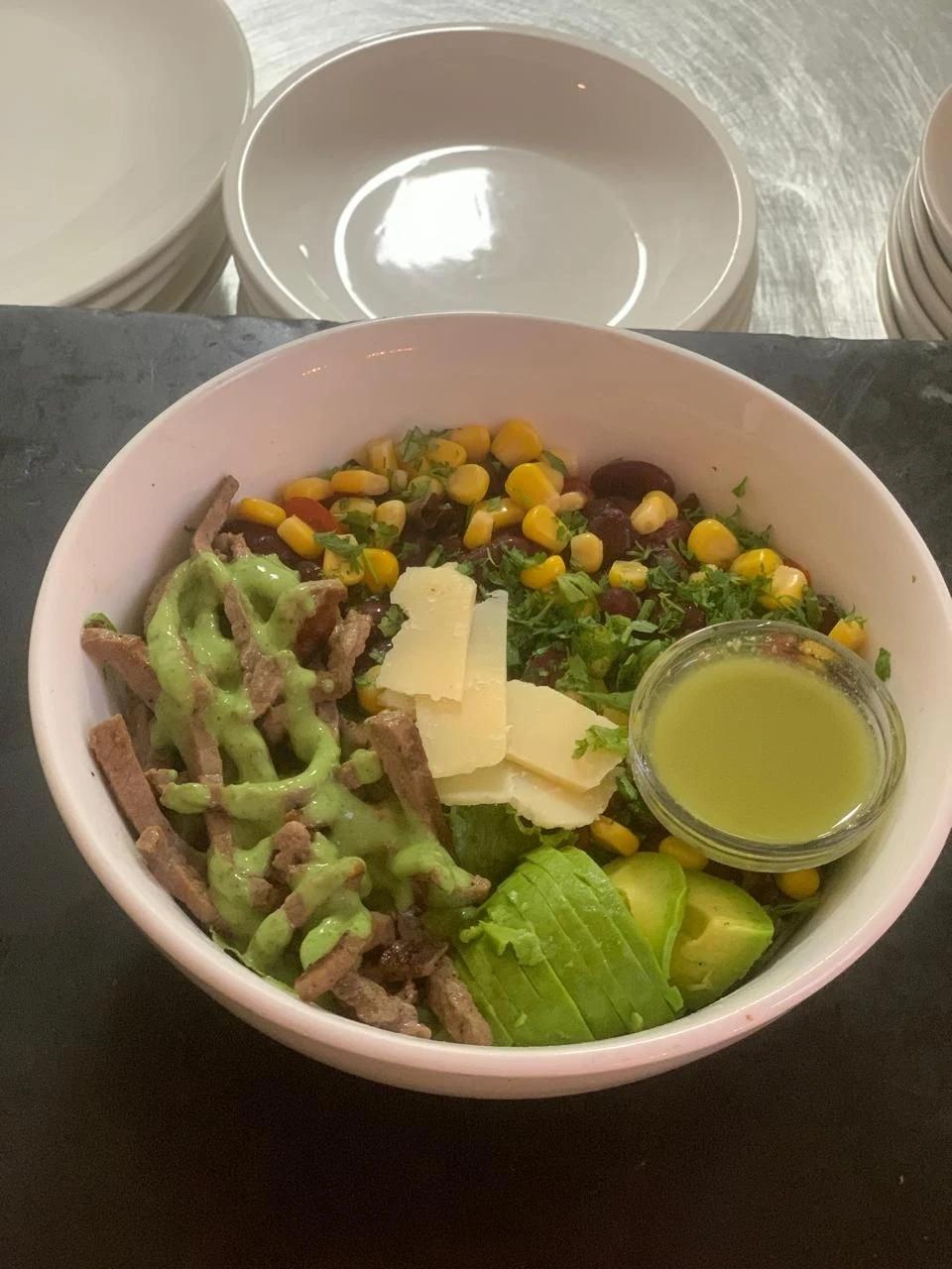 Carne Asada Steak & Bean Salad