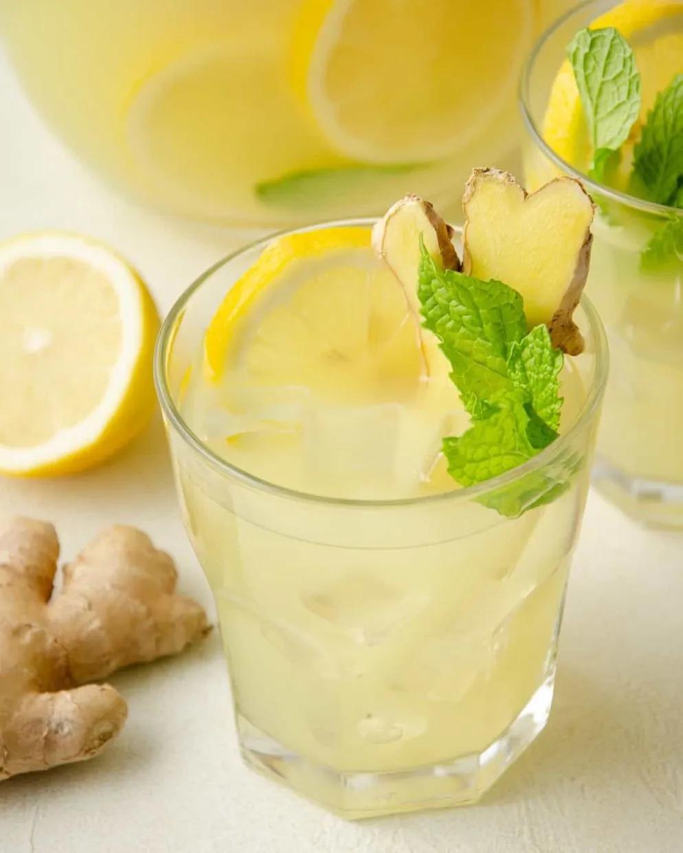 Sparkling Ginger Lemonade