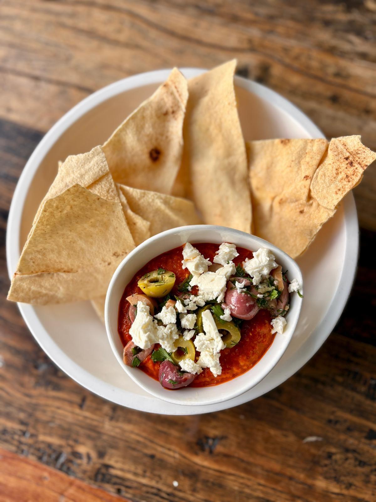Whipped Feta Romesco Dip