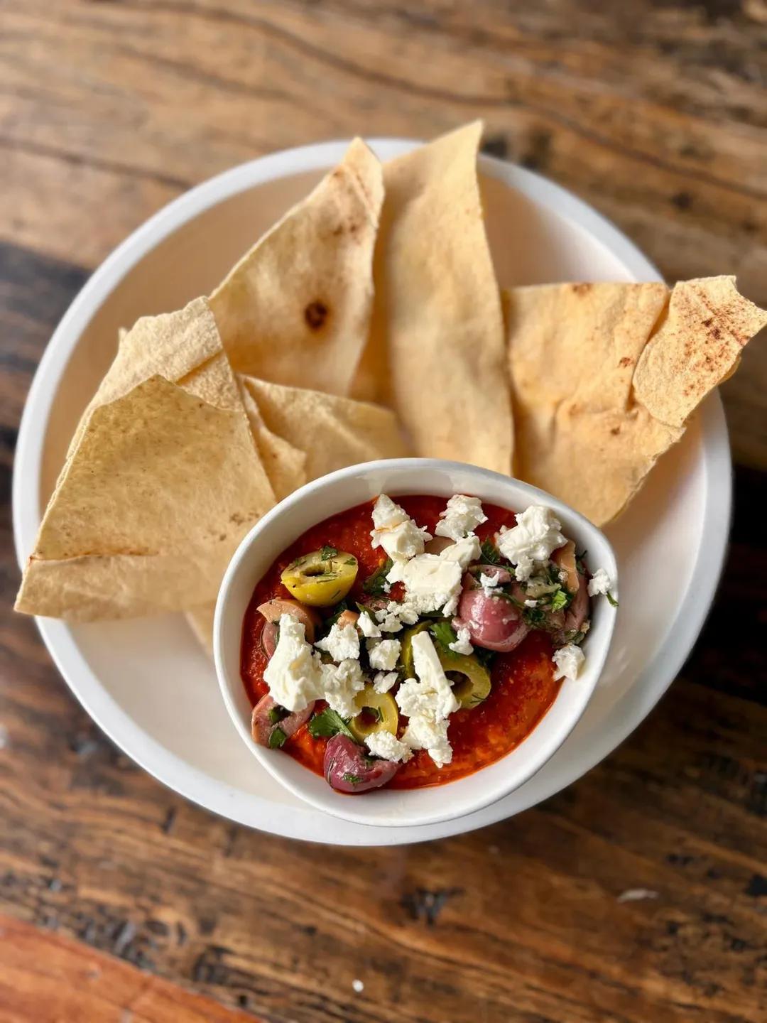 Whipped Feta Romesco Dip