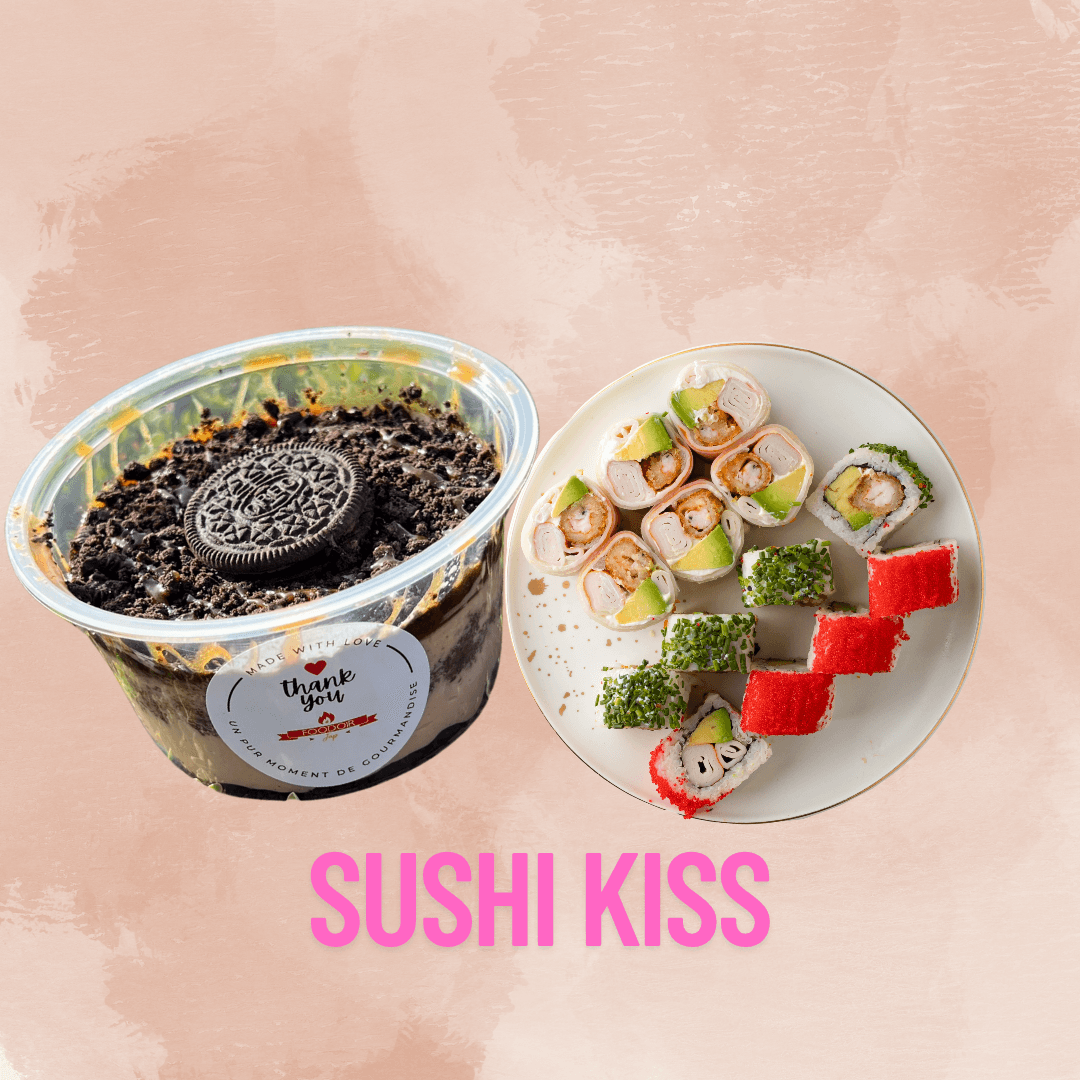 Combo Sushikiss (Oreo Caramel Cake)