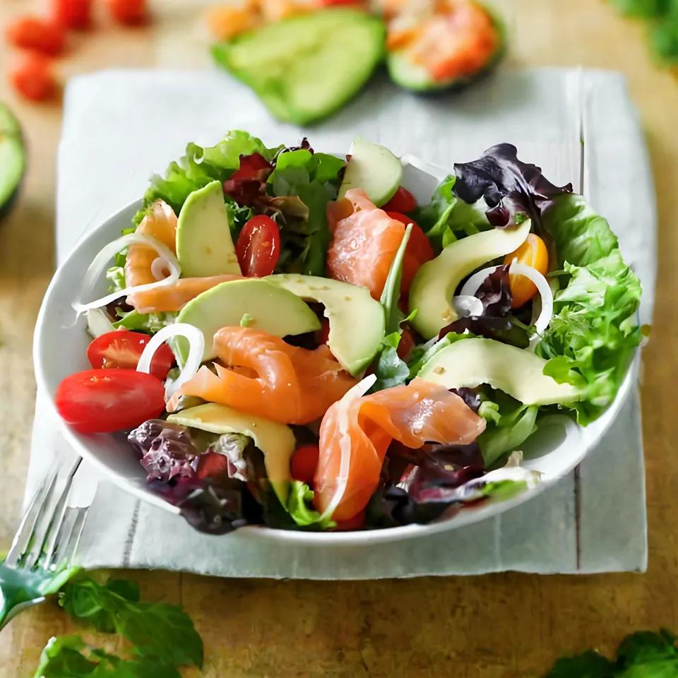 Salade Saumon Sashimi