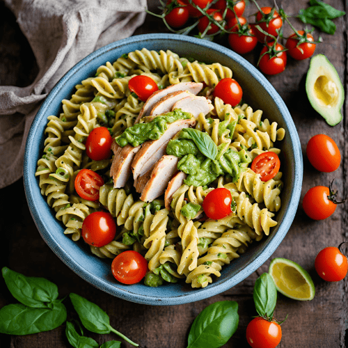 Italian Pasta Bowl, Avocado, Pesto Maison