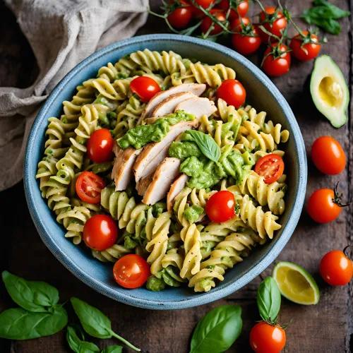 Italian Pasta Bowl, Avocado, Pesto Maison