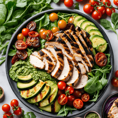 Salade Bowl Avocado & Légumes Grillés