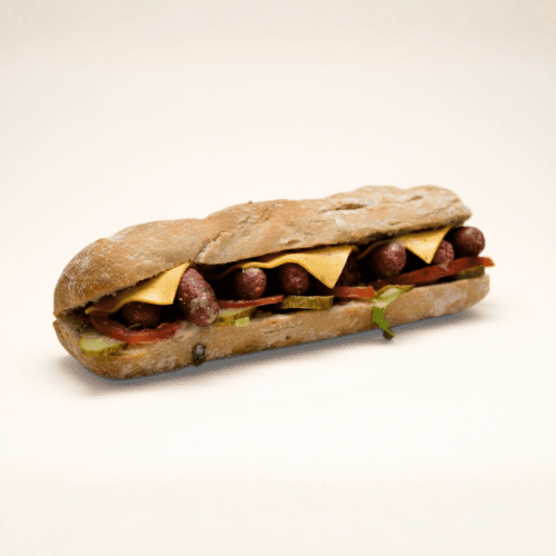 Sandwich Saucisses Boeuf Lazeez