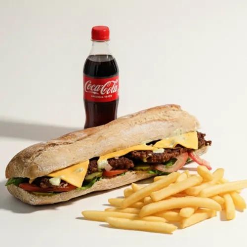 Menu Sandwich Viande Hachée Lazeez