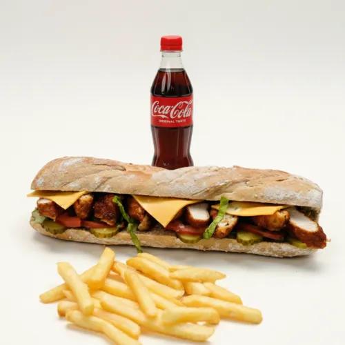 Menu Sandwich Poulet Pané Lazeez