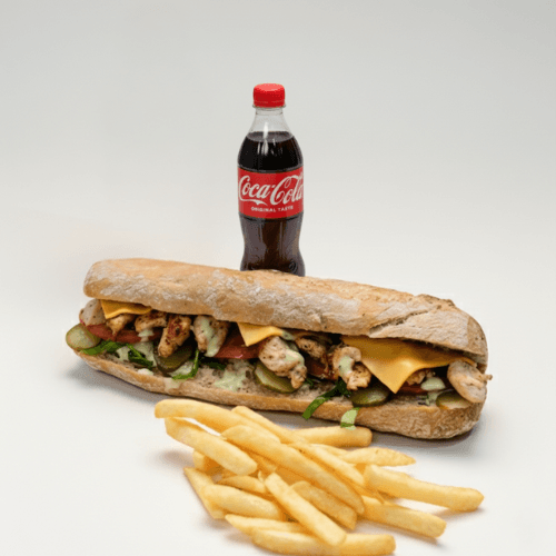 Menu Sandwich Emincés de poulet Lazeez