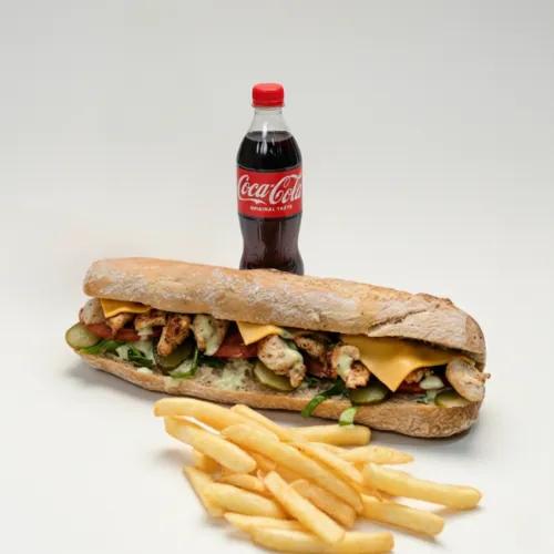 Menu Sandwich Emincés de poulet Lazeez