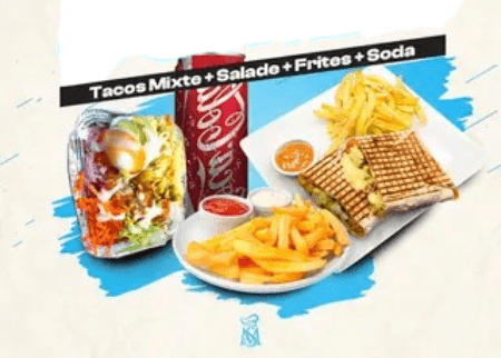 Tacos Mixte + Salade + Frites + Boisson