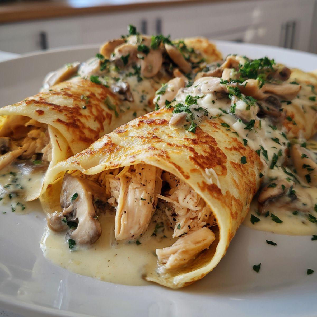 Crêpe Poulet Champignon