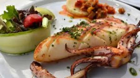 Plat Calamars Grillées