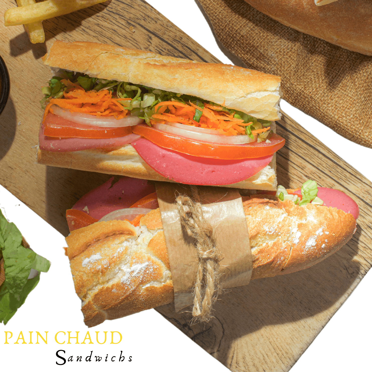 Sandwich Tortilla Pain Chaud