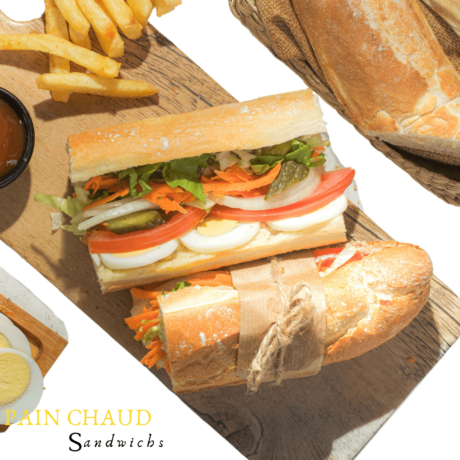 Sandwich Charcuterie Pain Chaud