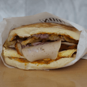 Chappati Omlette Fromage Cordon bleu