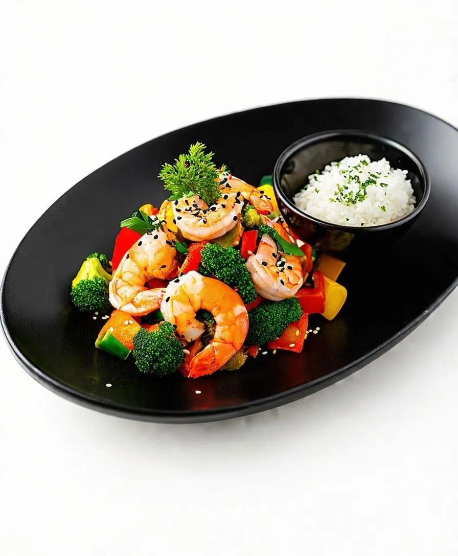 Plat Thaï Fruits De Mer (Accompagné De Riz)