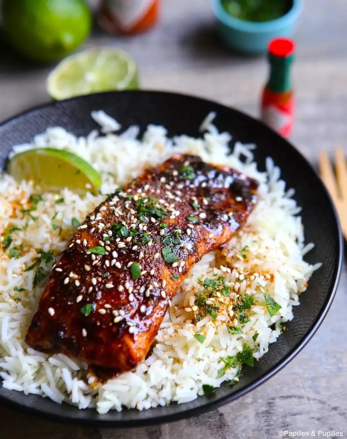 Plat Thaï Saumon (Accompagné De Riz)