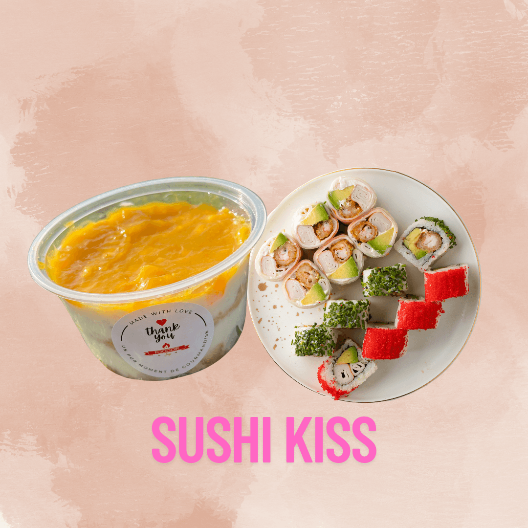 Combo Sushi Kiss (Mango Cake)