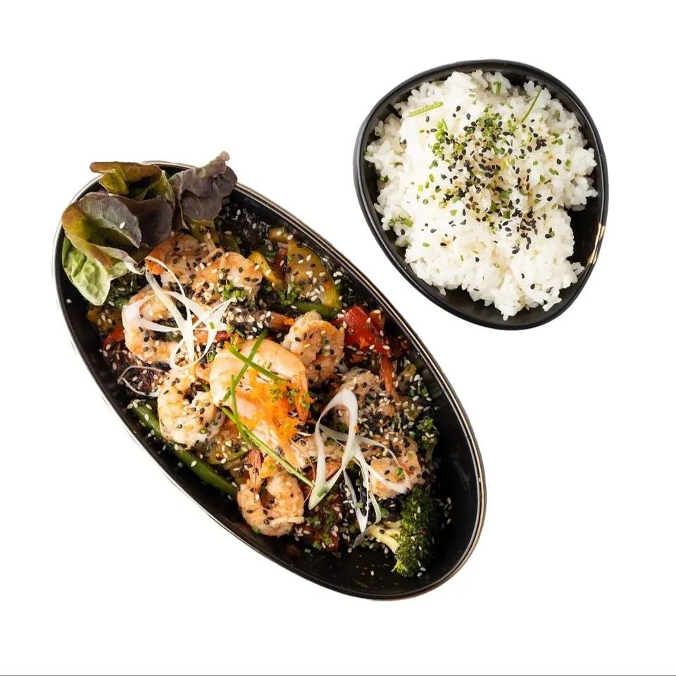 Plat Thaï Gambas (Accompagné De Riz)