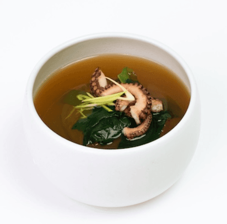 Soupe miso au poulpe