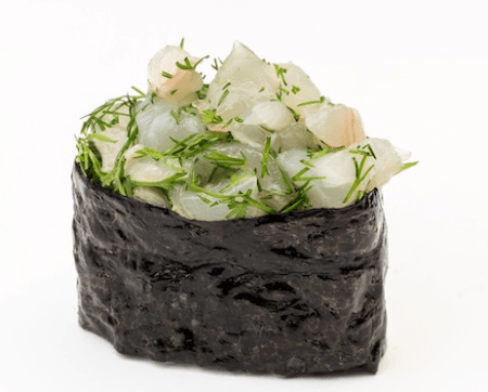 GunKan Maki Tartare de poisson blanc à l'aneth