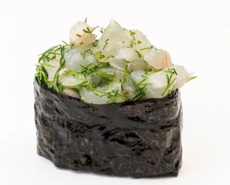GunKan Maki Tartare de poisson blanc à l'aneth