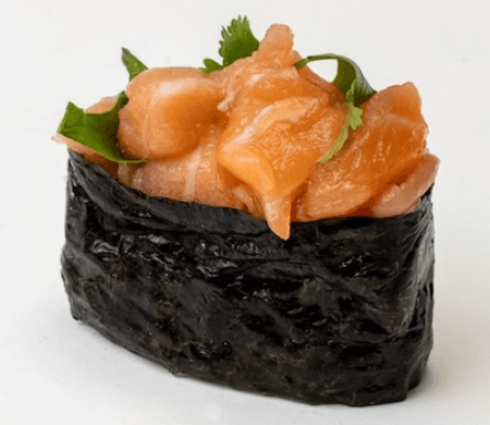 GunKan Maki Tartare de deux saumons au gingembre