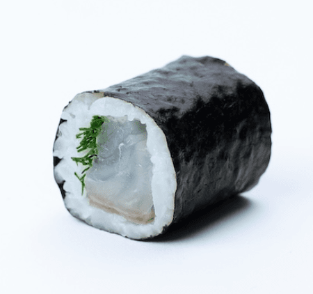 Hoso Maki Tartare de daurade à l'aneth