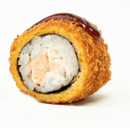 Cruchy Roll Saumon cheese (6 Pièces Hoso Maki frit au Panko)