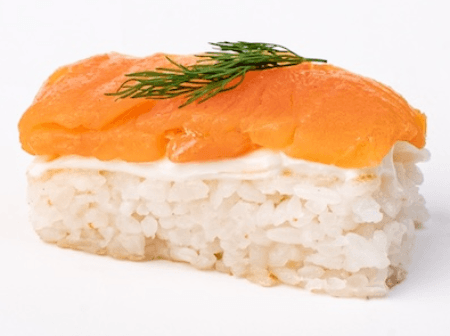 Sushi Cake Saumon Fumé et Fromage à la Crème  (4 pièces)