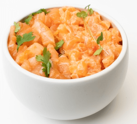 Mini Don saumon (Riz garni de tartares de saumon)