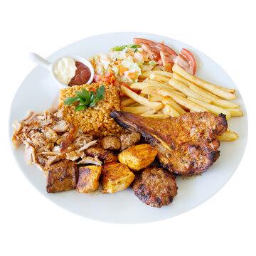 Plat Shawarma Arabe Mixte (Grande)