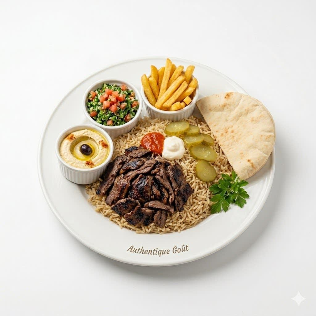 Plat Riz Shawarma Viande