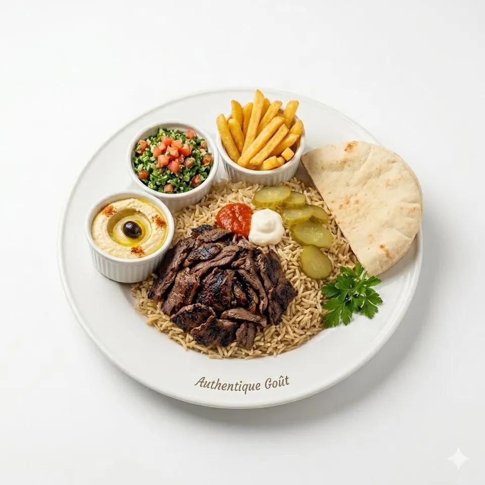 Plat Riz Shawarma Viande