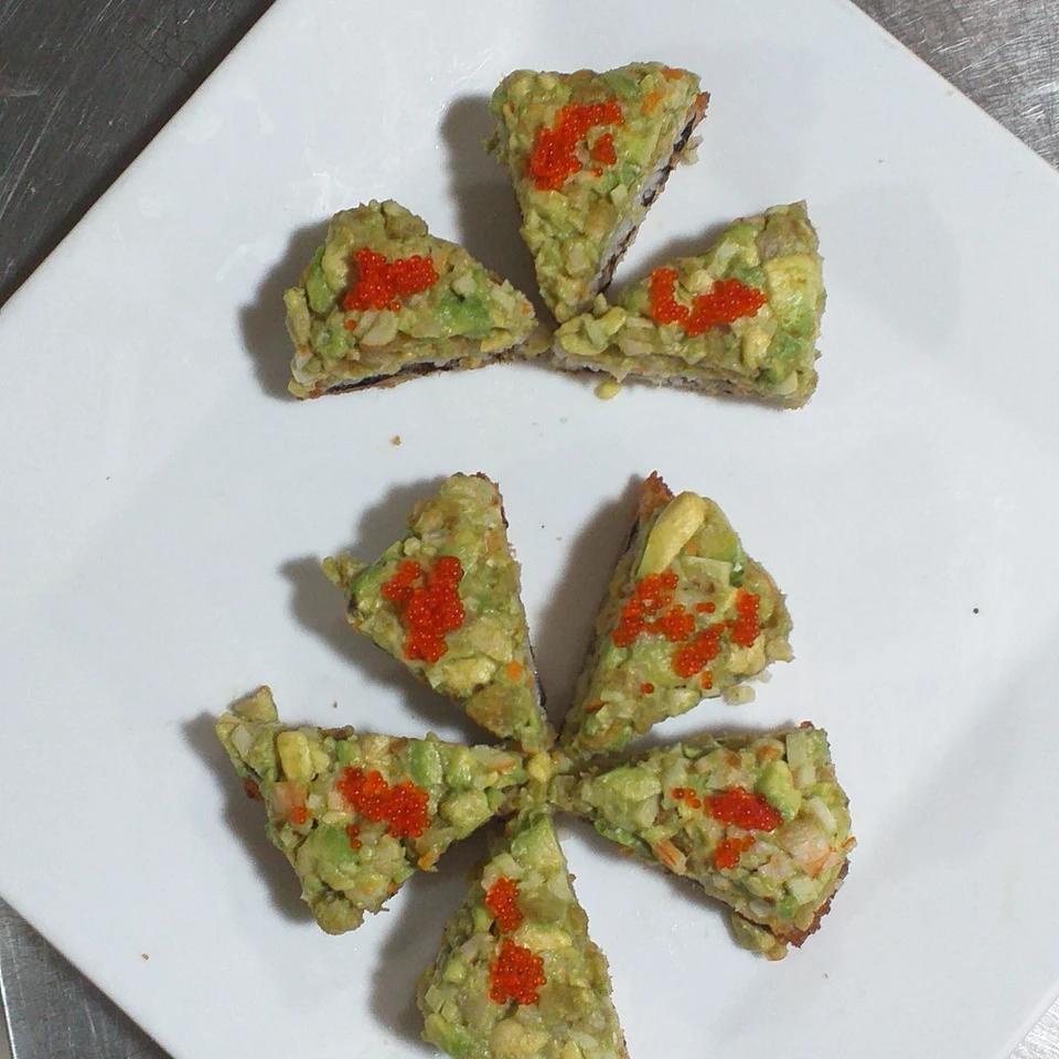 Sushi pizza gambas 8 pièces