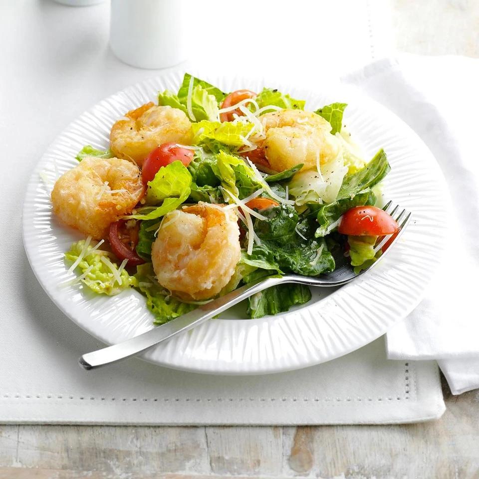 Cesar Salad Aux Gambas