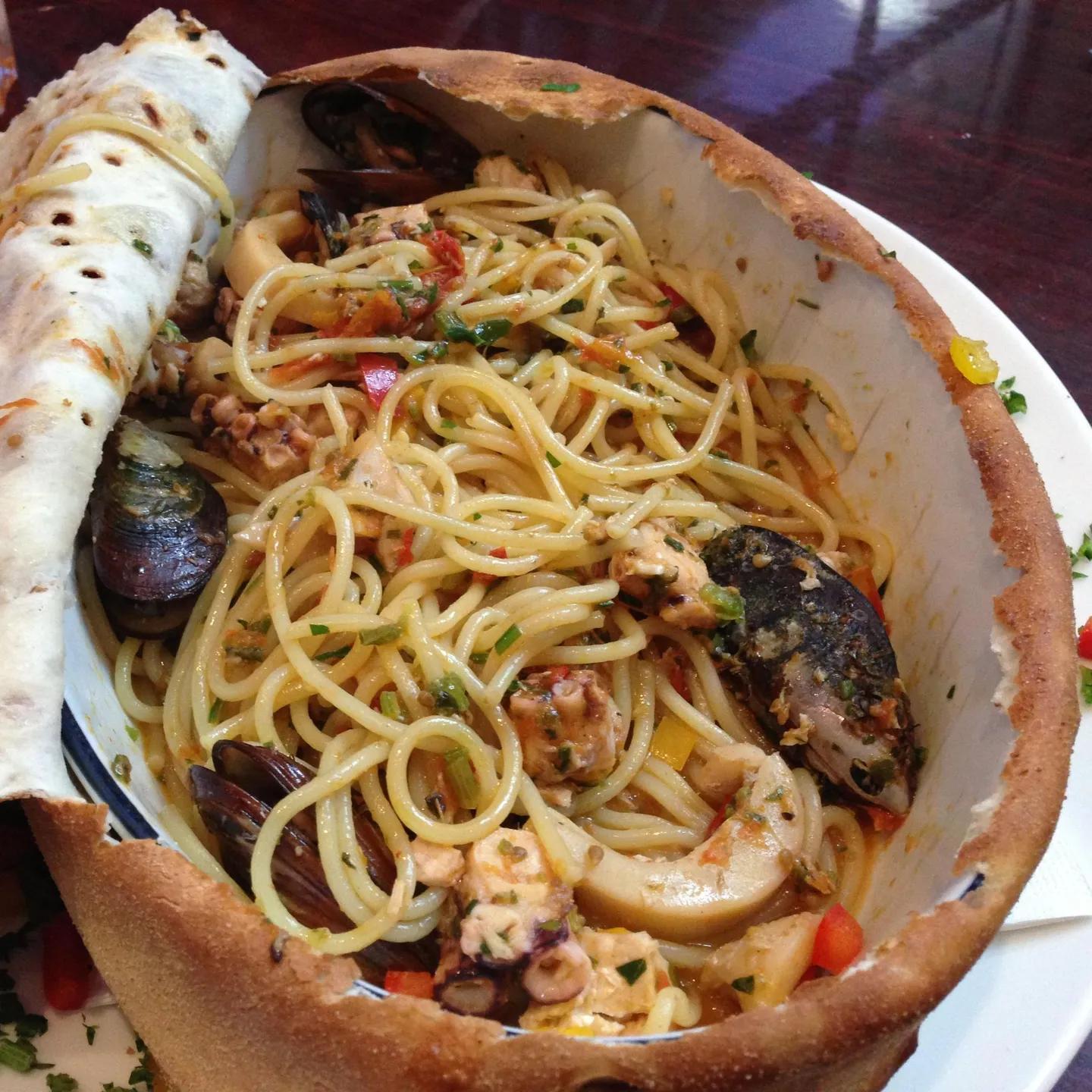 Spaghetti En Croûte