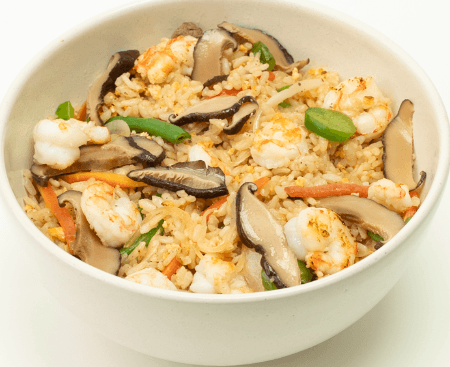 Pilaf Crevettes Shiitake