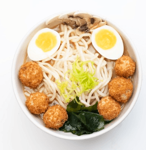 Soupe Misoramen Boulettes de Poulet Panées