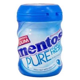 MENTOS Gum à la menthe fraîche pure, Jarre bleue