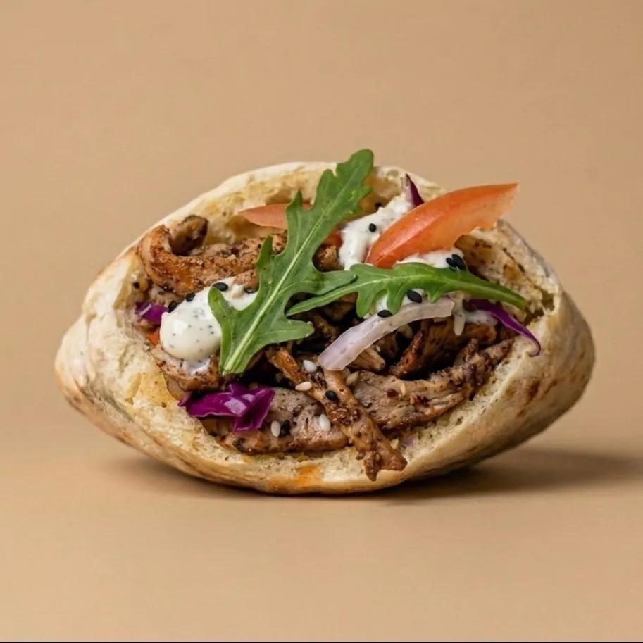 Sumac chicken pita