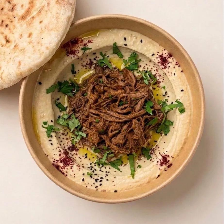 W/ melted beef